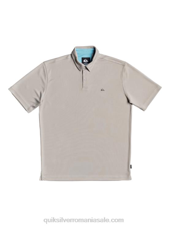 gri silex tricou polo waterman cu mânecă scurtă XT6B99 bărbați Quiksilver