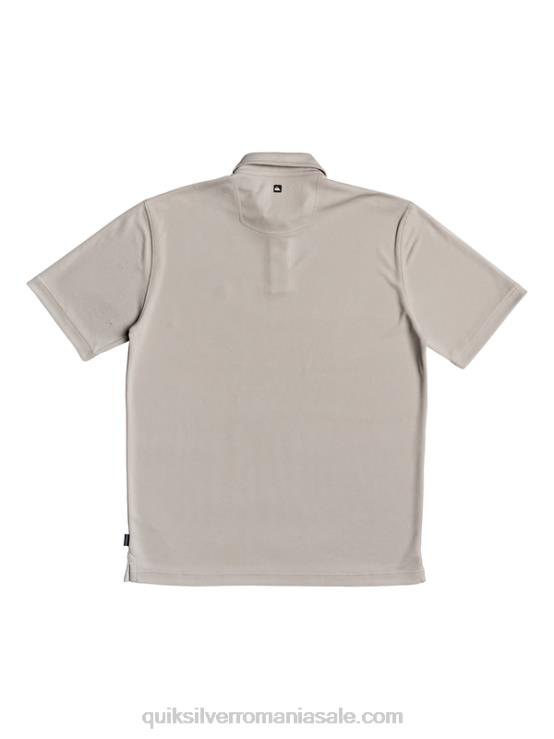 gri silex tricou polo waterman cu mânecă scurtă XT6B99 bărbați Quiksilver