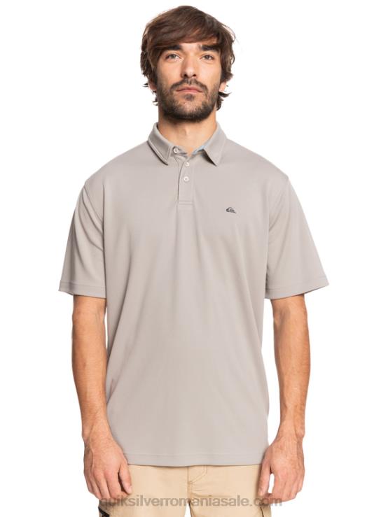 gri silex tricou polo waterman cu mânecă scurtă XT6B99 bărbați Quiksilver