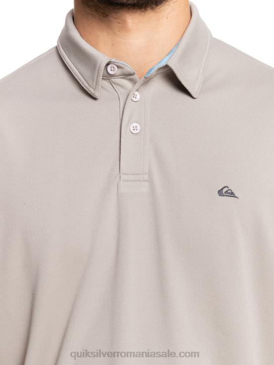 gri silex tricou polo waterman cu mânecă scurtă XT6B99 bărbați Quiksilver
