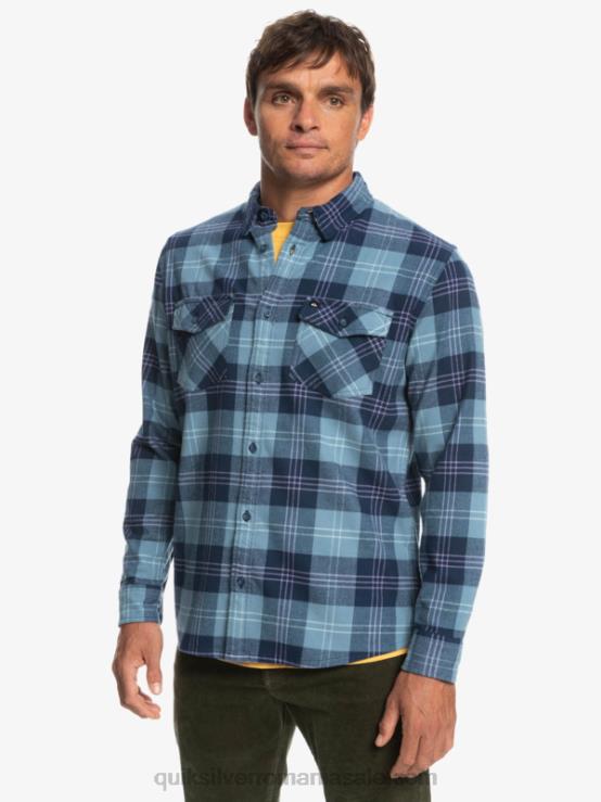 harelaw albastru provencial cămașă harelaw stretch cu mânecă lungă XT6B1509 bărbați Quiksilver