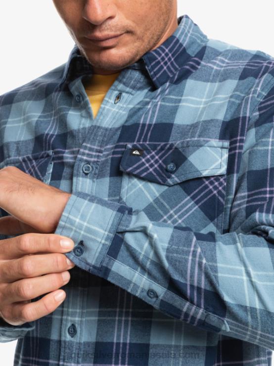 harelaw albastru provencial cămașă harelaw stretch cu mânecă lungă XT6B1509 bărbați Quiksilver