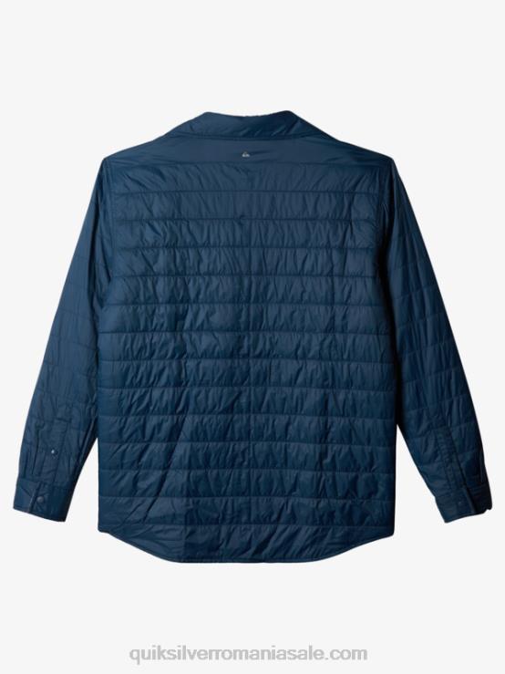 insignia albastru free climb cămașă de flanel reversibilă izolată de free climb XT6B1702 bărbați Quiksilver