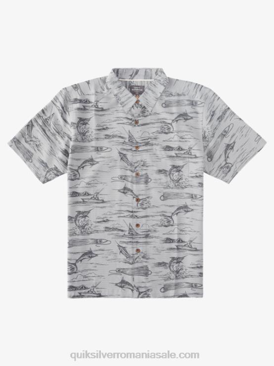 jig de marlin negru cămașă hawaiană waterman marlin jig XT6B901 bărbați Quiksilver
