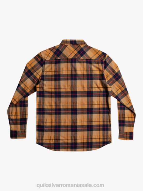 kinsale de zahăr brun cămașă cu mânecă lungă kinsale stretch XT6B1506 bărbați Quiksilver