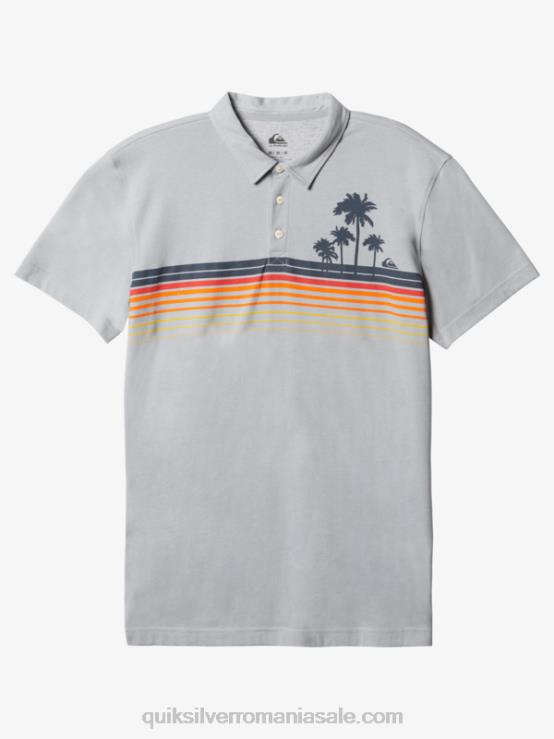 lapoviță tricou polo cu mânecă scurtă stripe lite XT6B750 bărbați Quiksilver