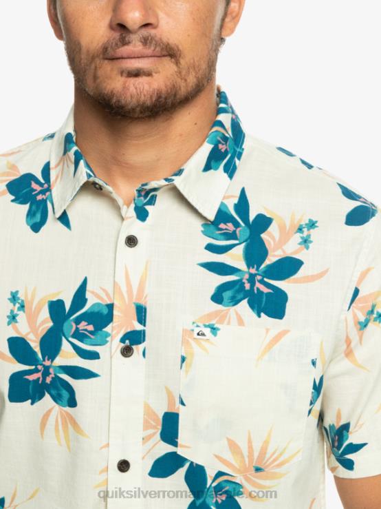 mesteacăn holidazat cămașă cu mânecă scurtă XT6B1088 bărbați Quiksilver