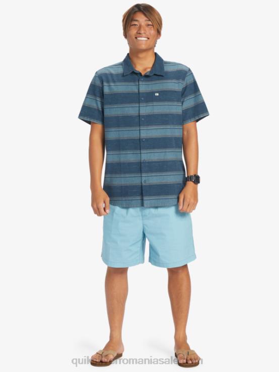 midnight navy cali str cămașă cu mânecă scurtă cali sunrise XT6B446 bărbați Quiksilver