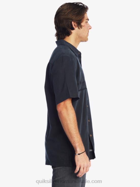 negru cămașă antirid premium waterman tahiti palms XT6B868 bărbați Quiksilver