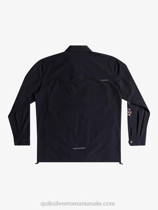 negru cămașă cu mânecă lungă sub cer XT6B1717 bărbați Quiksilver