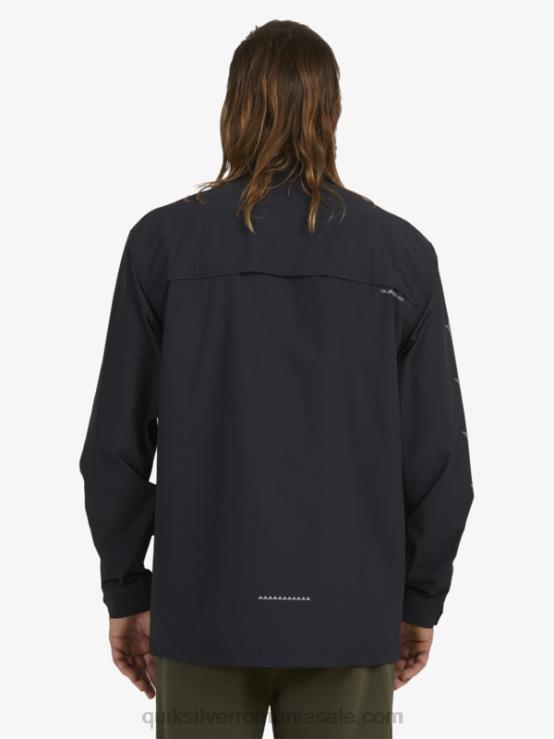negru cămașă cu mânecă lungă sub cer XT6B1717 bărbați Quiksilver