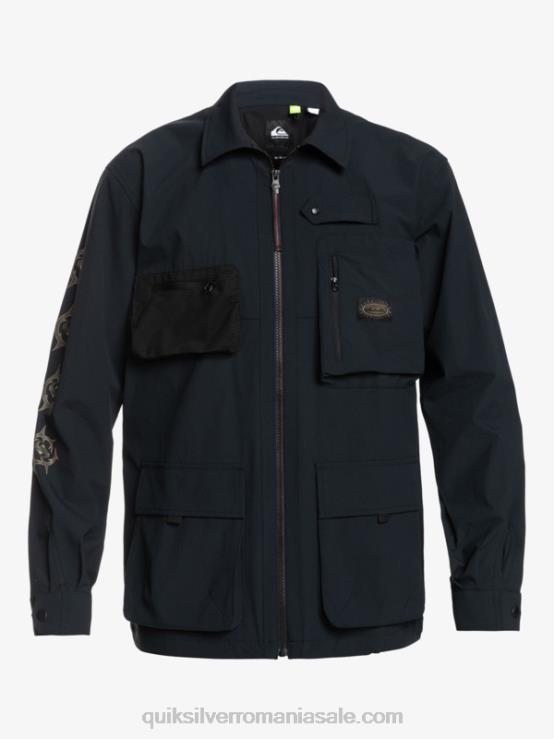 negru cămașă cu mânecă lungă sub cer XT6B1717 bărbați Quiksilver
