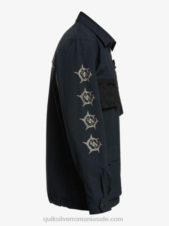 negru cămașă cu mânecă lungă sub cer XT6B1717 bărbați Quiksilver