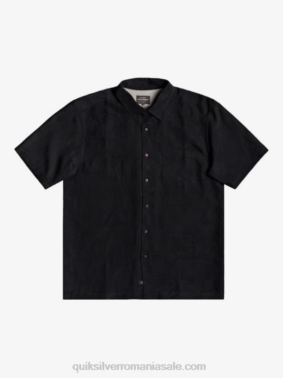 negru cămașă cu mânecă scurtă waterman Kelpies Bay XT6B1357 bărbați Quiksilver