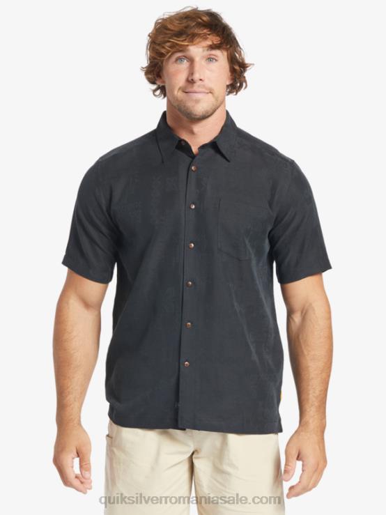 negru cămașă cu mânecă scurtă waterman manele bay XT6B798 bărbați Quiksilver