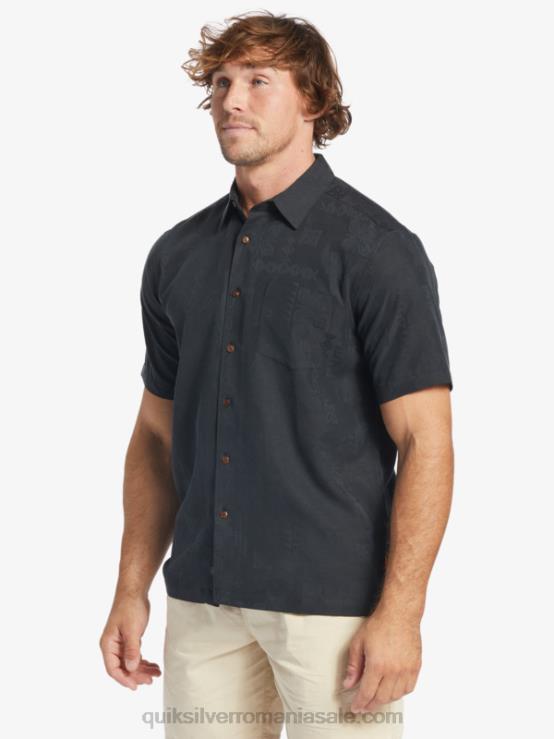 negru cămașă cu mânecă scurtă waterman manele bay XT6B798 bărbați Quiksilver