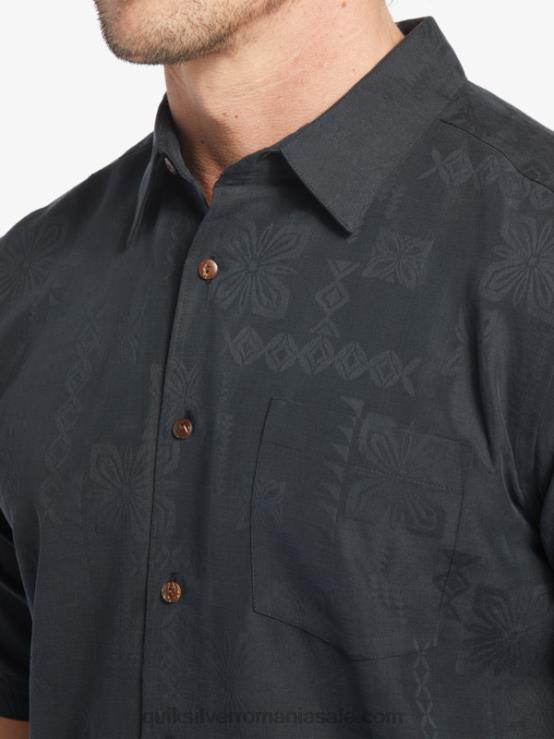 negru cămașă cu mânecă scurtă waterman manele bay XT6B798 bărbați Quiksilver
