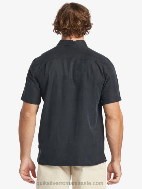 negru cămașă cu mânecă scurtă waterman manele bay XT6B798 bărbați Quiksilver