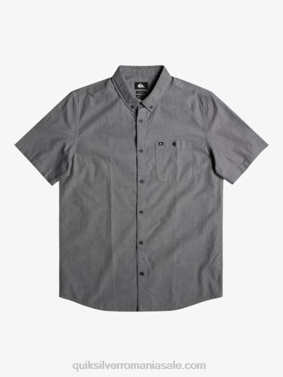 negru cămașă winfall cu mânecă scurtă XT6B376 bărbați Quiksilver