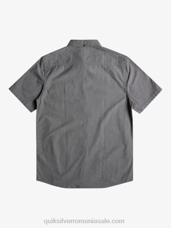 negru cămașă winfall cu mânecă scurtă XT6B376 bărbați Quiksilver