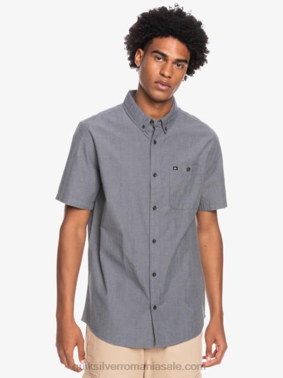negru cămașă winfall cu mânecă scurtă XT6B376 bărbați Quiksilver