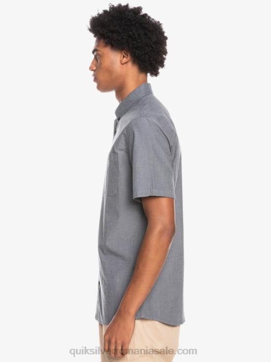 negru cămașă winfall cu mânecă scurtă XT6B376 bărbați Quiksilver