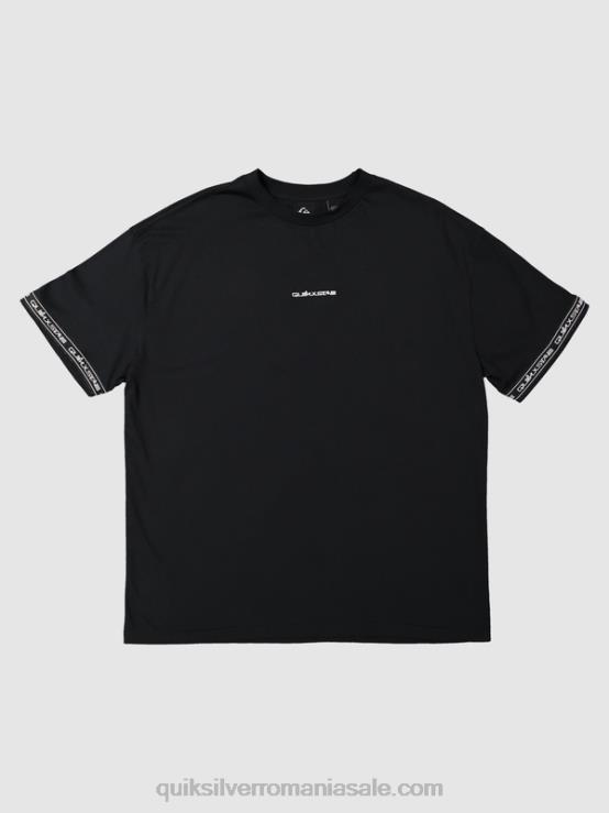 negru tricou anilor 90 XT6B1865 bărbați Quiksilver x Stab