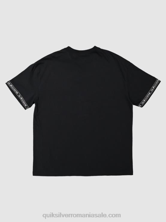 negru tricou anilor 90 XT6B1865 bărbați Quiksilver x Stab