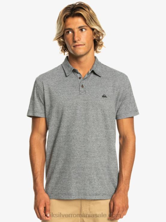 negru tricou polo cu mânecă scurtă sunset cruise XT6B476 bărbați Quiksilver
