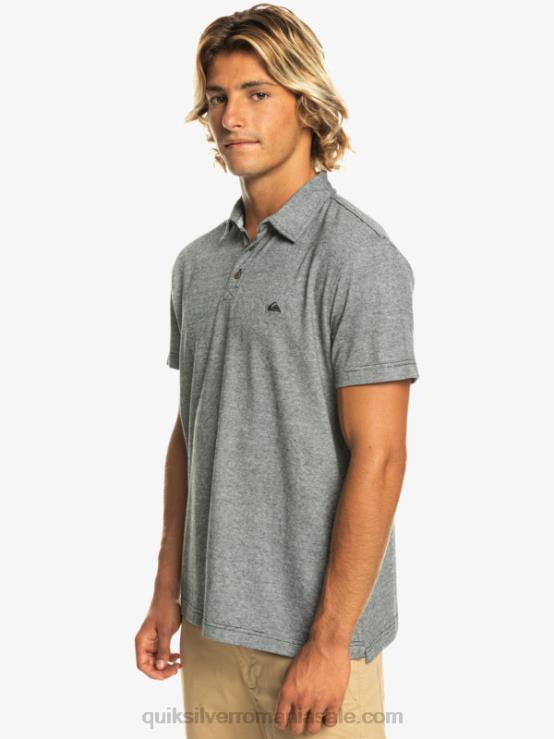 negru tricou polo cu mânecă scurtă sunset cruise XT6B476 bărbați Quiksilver