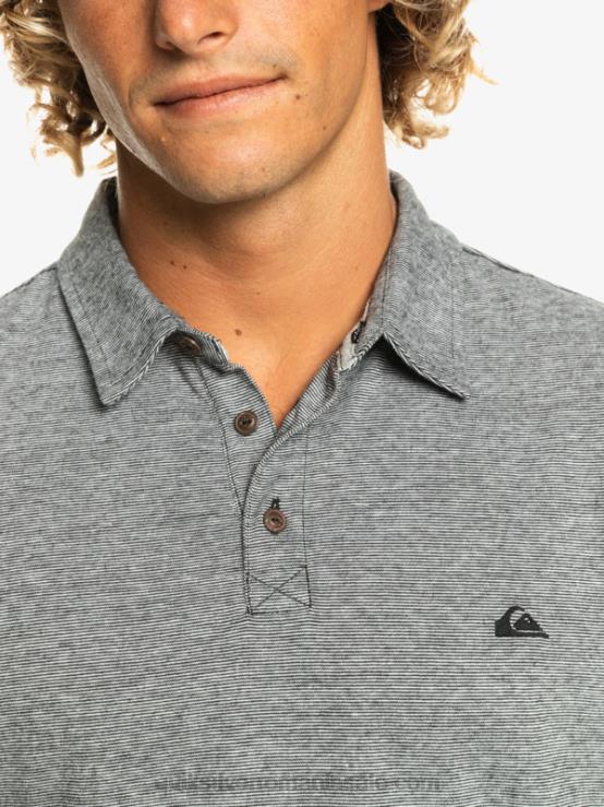 negru tricou polo cu mânecă scurtă sunset cruise XT6B476 bărbați Quiksilver