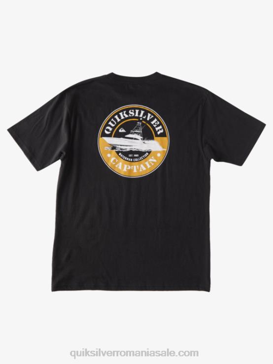 negru w tricou călătoria căpitanilor XT6B1372 bărbați Quiksilver