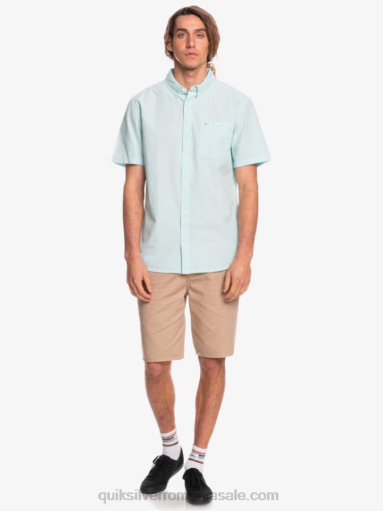 înger albastru cămașă winfall cu mânecă scurtă XT6B385 bărbați Quiksilver