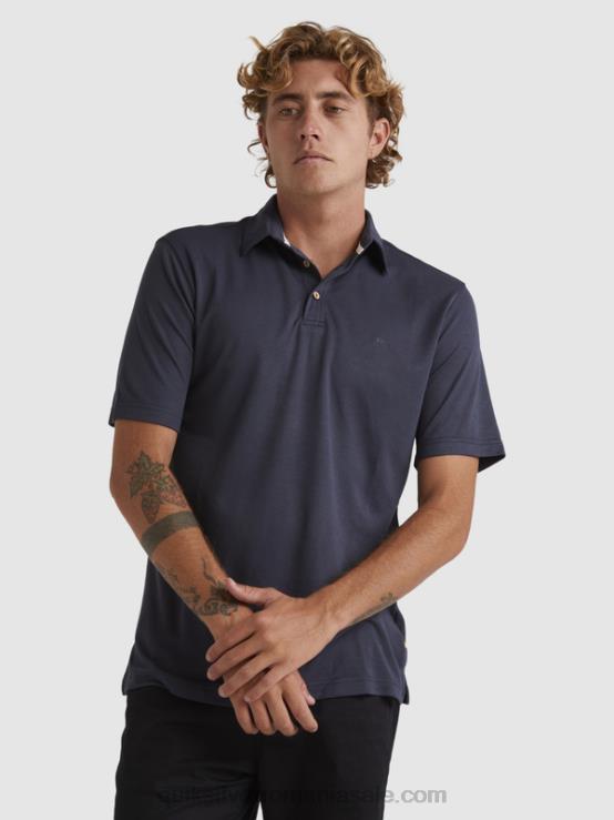 nopti albastre tricou polo waterman cu mânecă scurtă XT6B250 bărbați Quiksilver