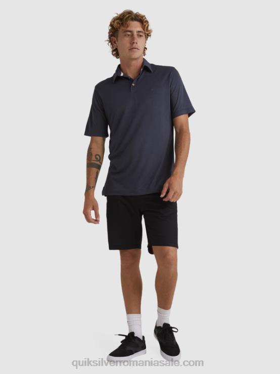 nopti albastre tricou polo waterman cu mânecă scurtă XT6B250 bărbați Quiksilver