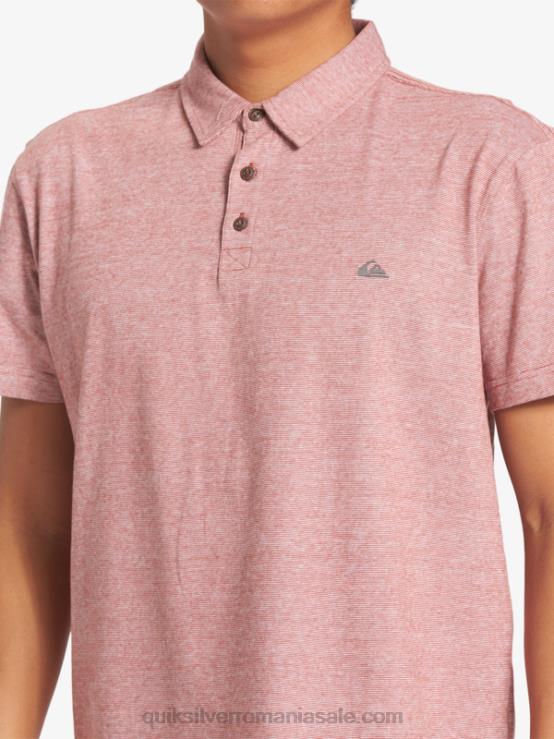 ocru roșu tricou polo cu mânecă scurtă sunset cruise XT6B478 bărbați Quiksilver