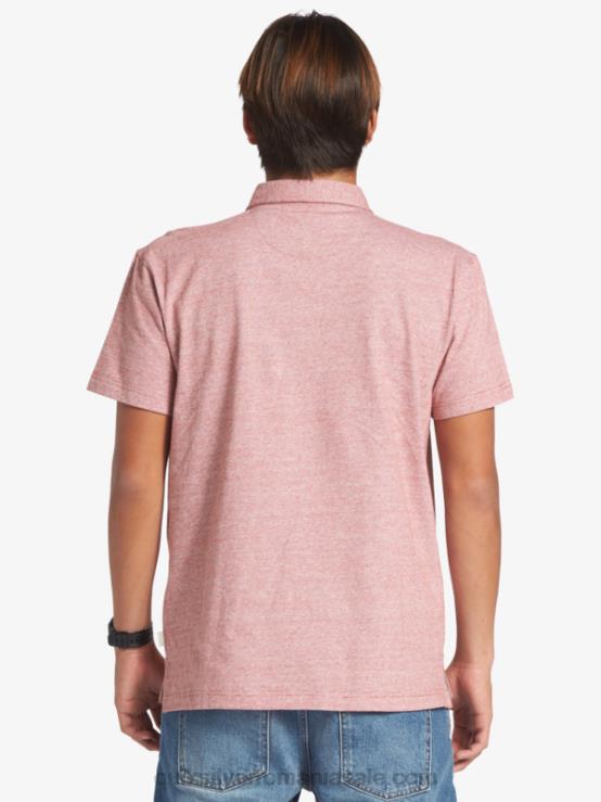 ocru roșu tricou polo cu mânecă scurtă sunset cruise XT6B478 bărbați Quiksilver