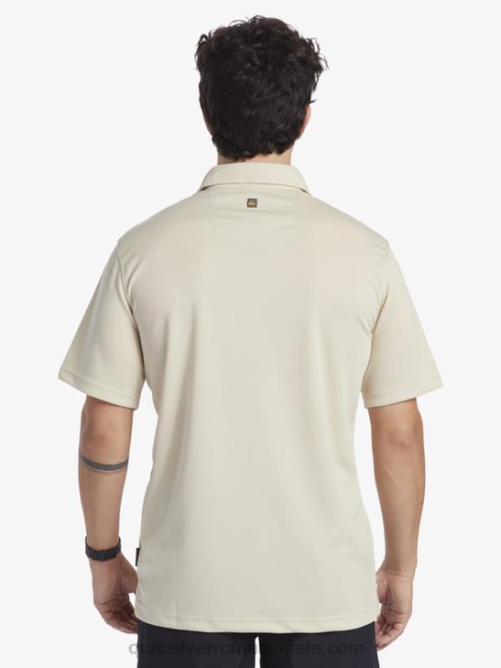 orez brun tricou polo waterman cu mânecă scurtă XT6B95 bărbați Quiksilver