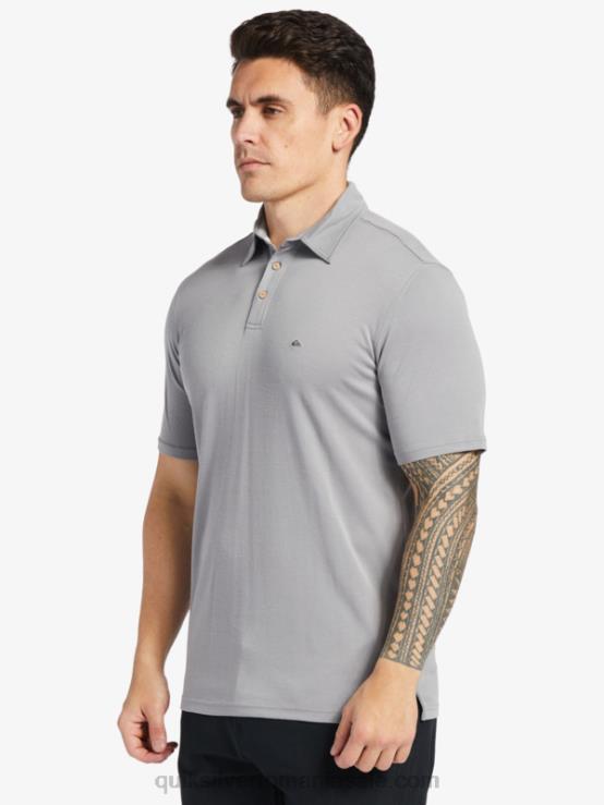 piele de rechin tricou polo waterman cu mânecă scurtă XT6B247 bărbați Quiksilver