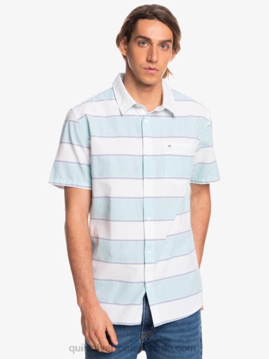 prime time alb cămașă cu mânecă scurtă la prime time XT6B1621 bărbați Quiksilver