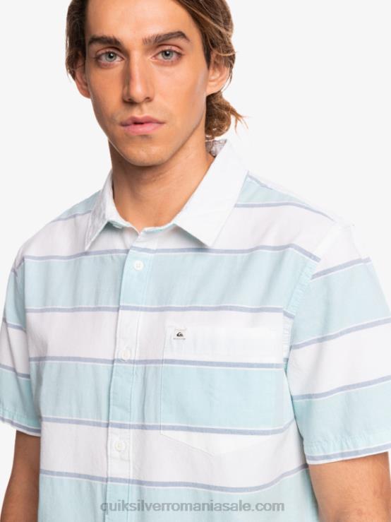 prime time alb cămașă cu mânecă scurtă la prime time XT6B1621 bărbați Quiksilver