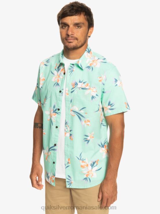 sticlă de plajă vacanta cămașă cu mânecă scurtă XT6B1089 bărbați Quiksilver