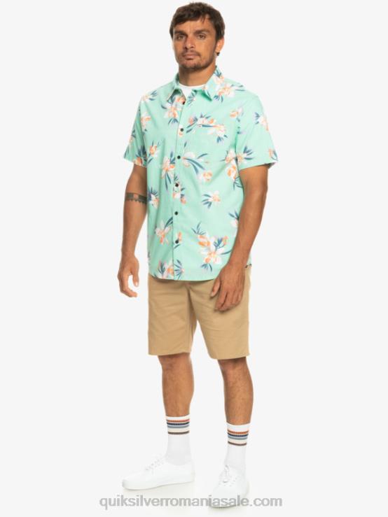 sticlă de plajă vacanta cămașă cu mânecă scurtă XT6B1089 bărbați Quiksilver