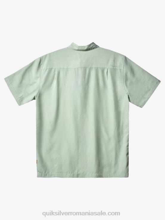 subtil verde kingscliff cămașă cu mânecă scurtă Waterman Kings Cliff XT6B286 bărbați Quiksilver