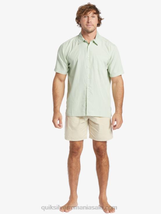 subtil verde kingscliff cămașă cu mânecă scurtă Waterman Kings Cliff XT6B286 bărbați Quiksilver