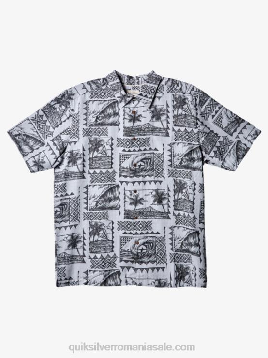 surf tripppers negri cămașă cu mânecă scurtă waterman surf trippers XT6B433 bărbați Quiksilver