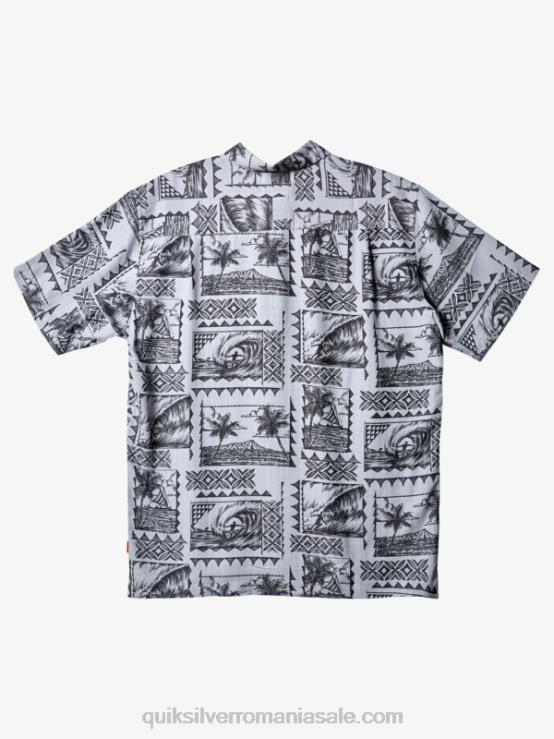 surf tripppers negri cămașă cu mânecă scurtă waterman surf trippers XT6B433 bărbați Quiksilver