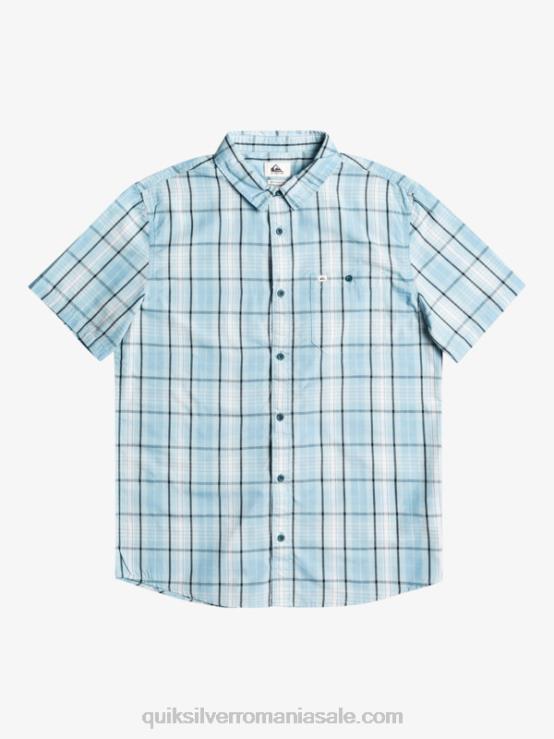 swinton albastru cer cămașă nouă swinton cu mânecă scurtă XT6B916 bărbați Quiksilver