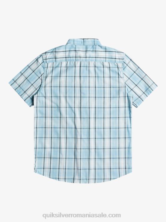 swinton albastru cer cămașă nouă swinton cu mânecă scurtă XT6B916 bărbați Quiksilver