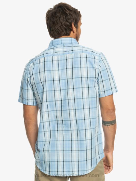 swinton albastru cer cămașă nouă swinton cu mânecă scurtă XT6B916 bărbați Quiksilver